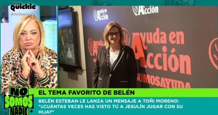 BELÉN ESTEBAN ESTALLA CONTRA TOÑI MORENO: “QUE SEA LA ÚLTIMA VEZ”