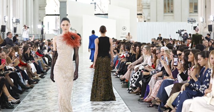 CLARO COUTURE CONFIRMA LAS TENDENCIAS: PLUMAS, MAXI LAZOS Y COLORES QUE NO PASAN DESAPERCIBIDOS